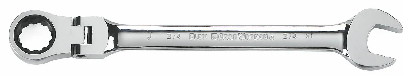 GearWrench 13 szt. 12-częściowy zestaw kluczy płasko-oczkowych z grzechotką, SAE - 9702D