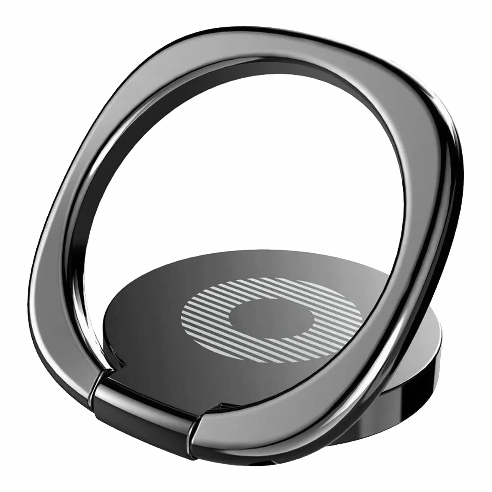 Uchwyt do Telefonu z Polerowanego Metalu Obrót o 360° Pierścień do Telefonu