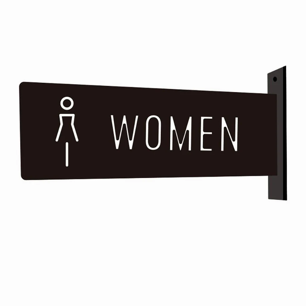 Akrylowa Tabliczka Łazienkowa 30×10cm Wskaźnik Drzwi WC | Gładka Powierzchnia, Kompaktowy Montaż Ścienny, Zastosowanie w Wielu Miejscach(Signs 3)