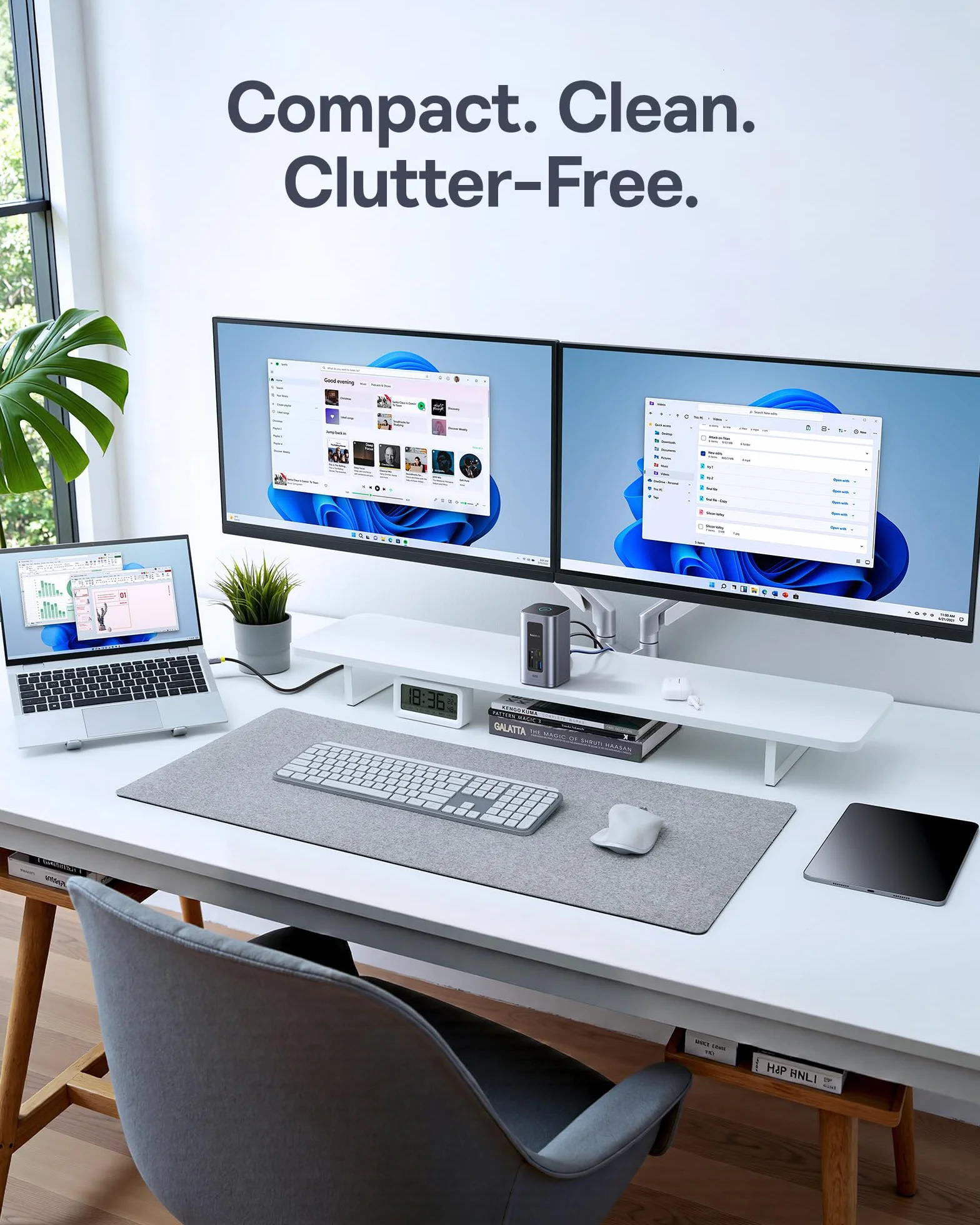 Baseus Stacja dokująca USB-C Nomos Air 12 w 1 2 x 4K HDMI 10 Gbps 100 W PD Gigabit Ethernet