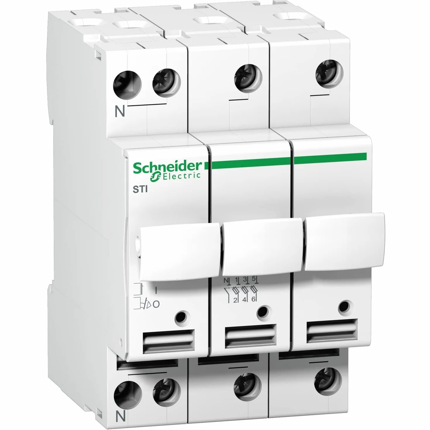 Schneider A9N15658 bezpiecznik 3P+N 10, 3 x 38 500 V