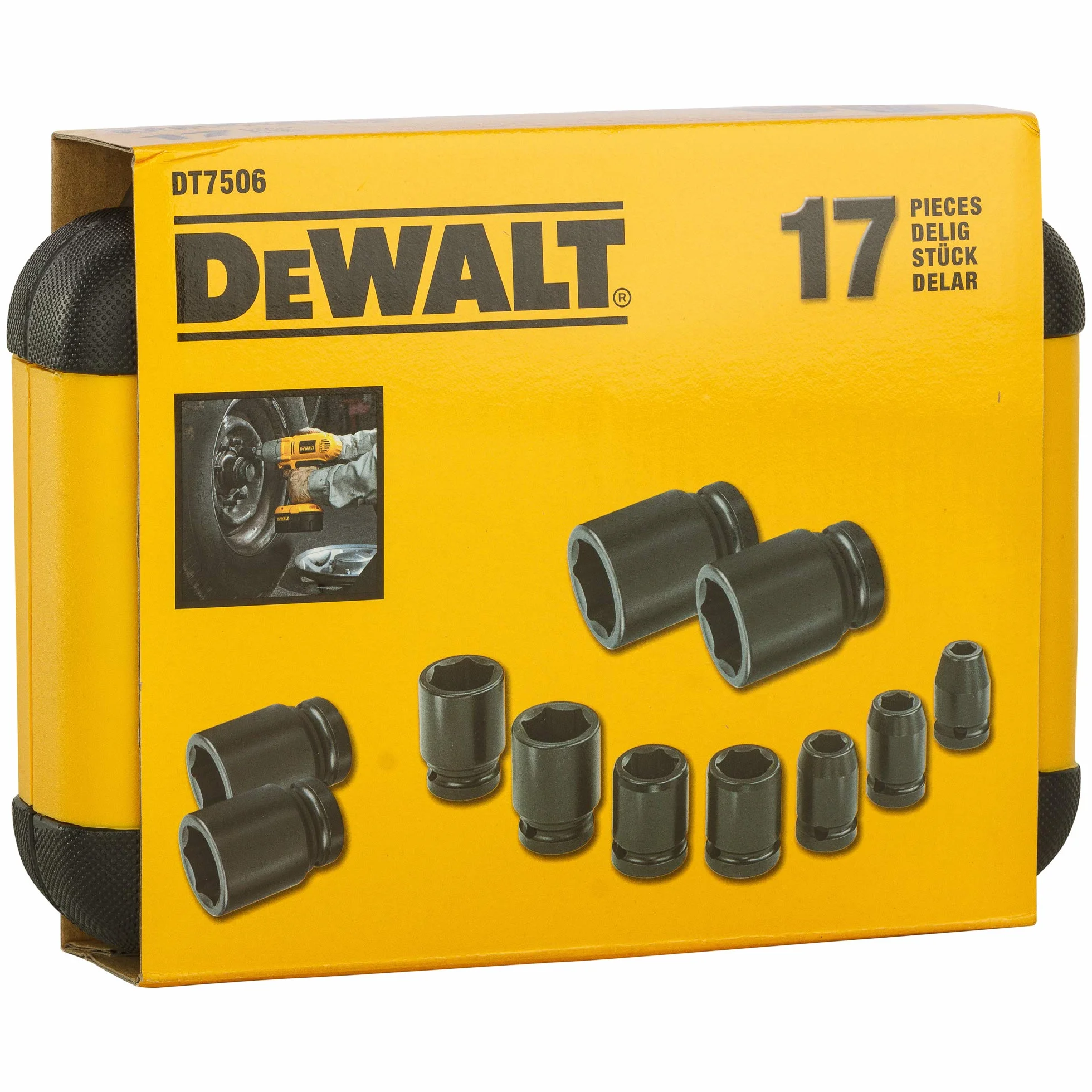 DEWALT Praktyczny Kit 17 llaves udarowy dla profesjonalistów i majsterkowiczów do pracy profesjonalnej wersja udarowa