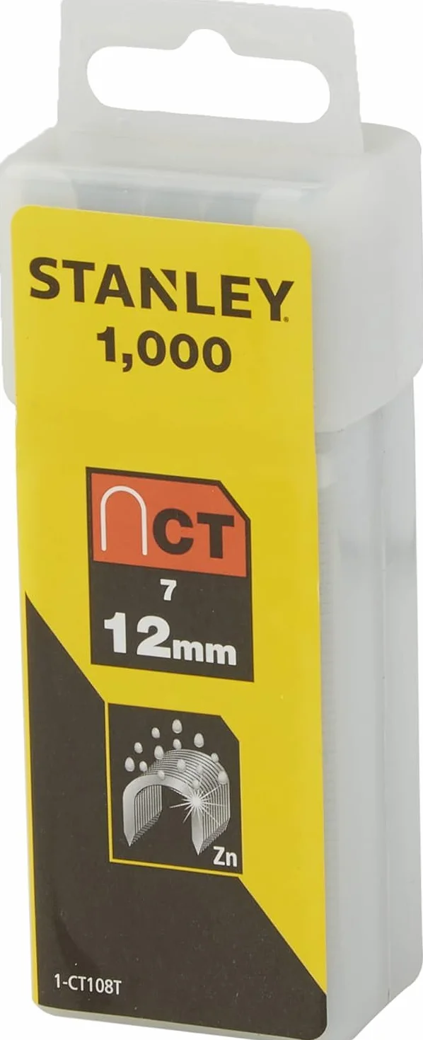 STANLEY 1-CT108T Zacisk zworkowy 12 mm Typ 7 Pudełko 1000 sztuk