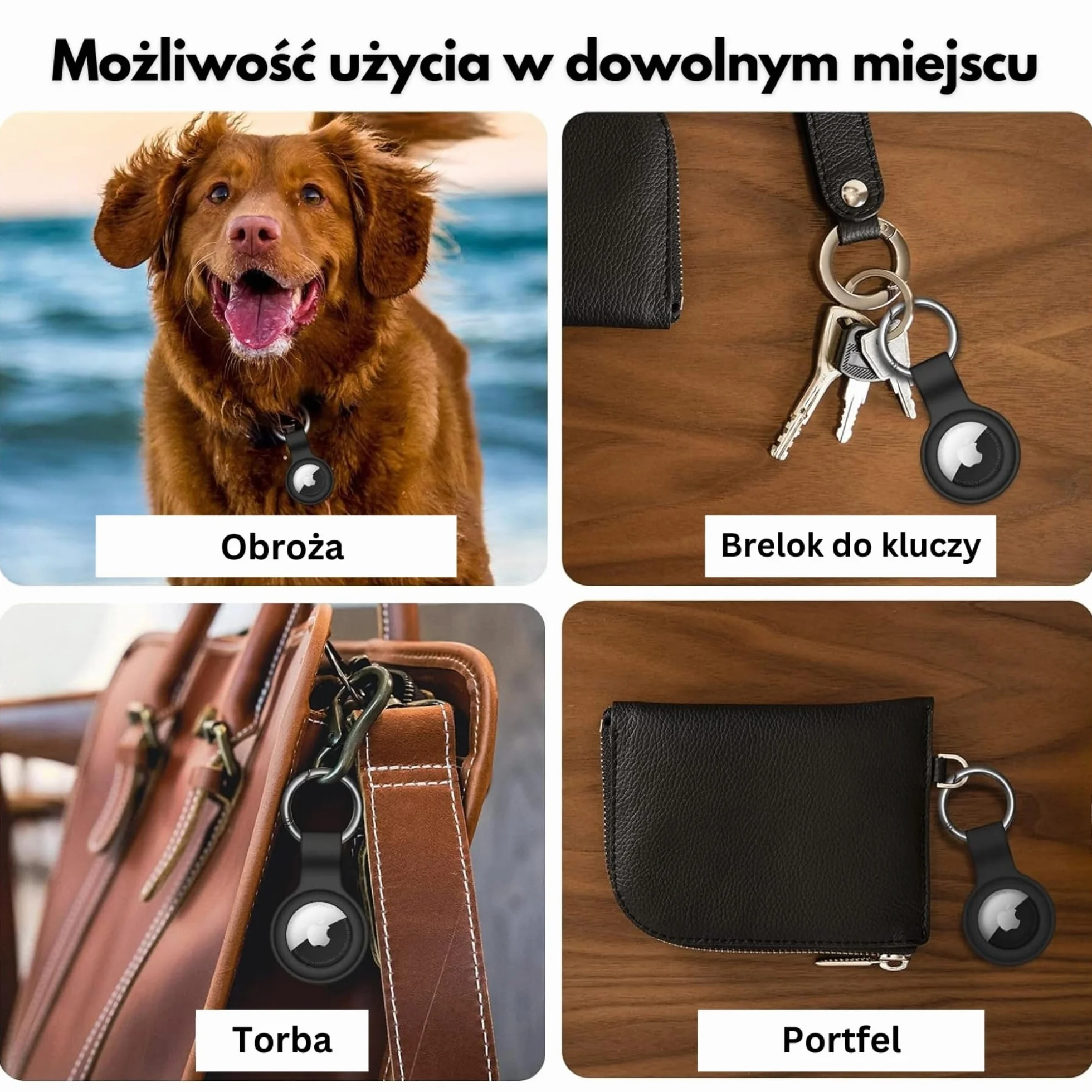 Silikonowe etui Apple AirTag ochronne na klucze brelok odporne na zarysowania