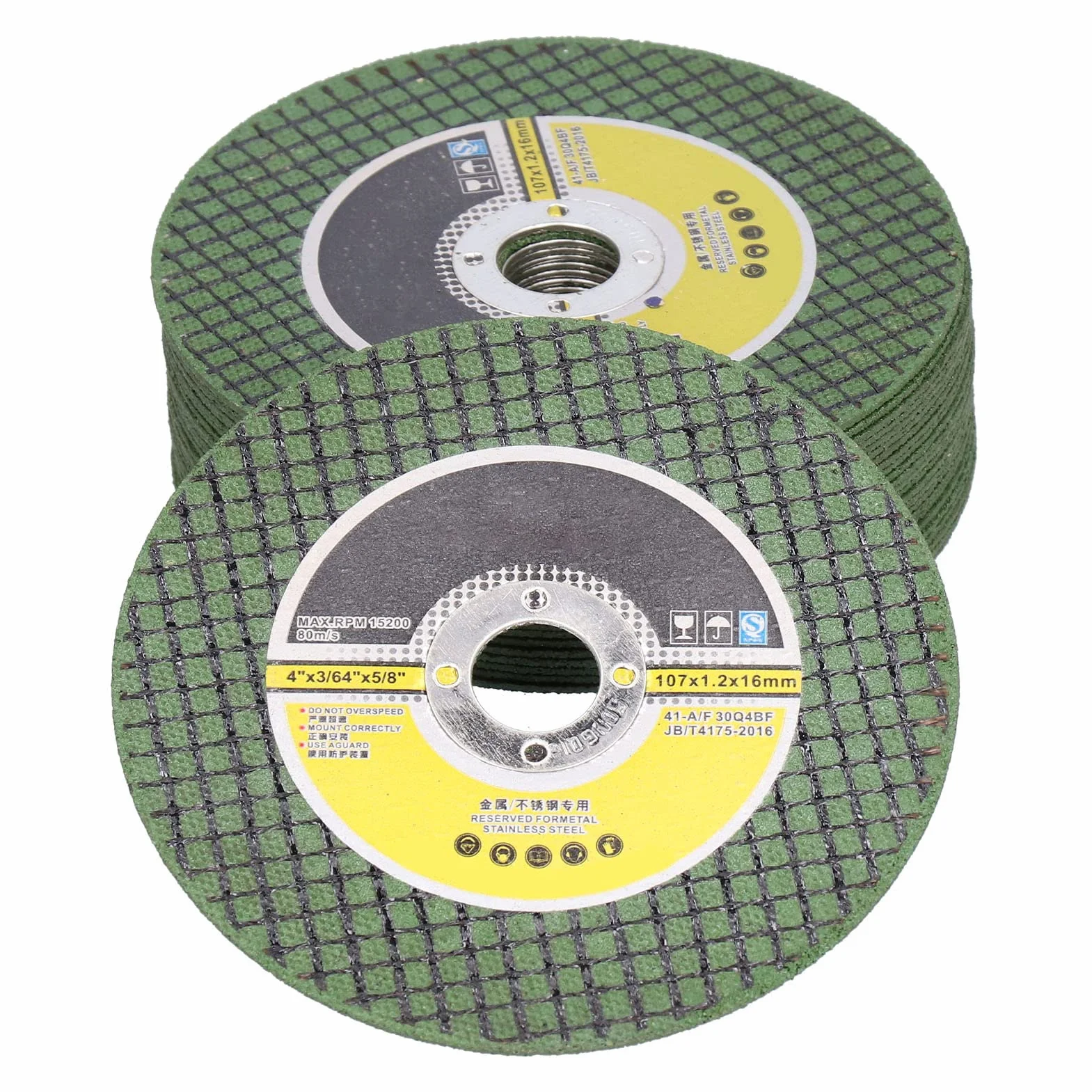 YWBL-WH Tarcza do Cięcia żywicy 100 szt. Tarcza do Cięcia Białego Korundu 107 Mm X 1,2 Mm X 16 Metalowej Rury ze Stali Nierdzewnej Cięcie żelaza Pod Kątem za pomocą Narzędzi Obrotowych