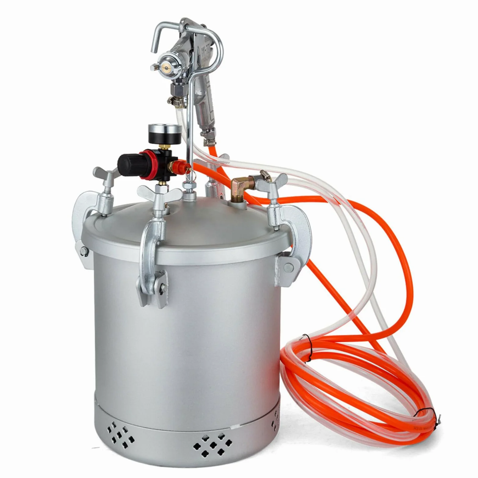 Pistolet natryskowy do farby, 10 l, zbiornik ciśnieniowy, pojemnik na farbę 3,0 mm, 60 psi, z pojemnikiem na farbę i pistoletem natryskowym, odporny na korozję, pistolet lakierniczy do farb