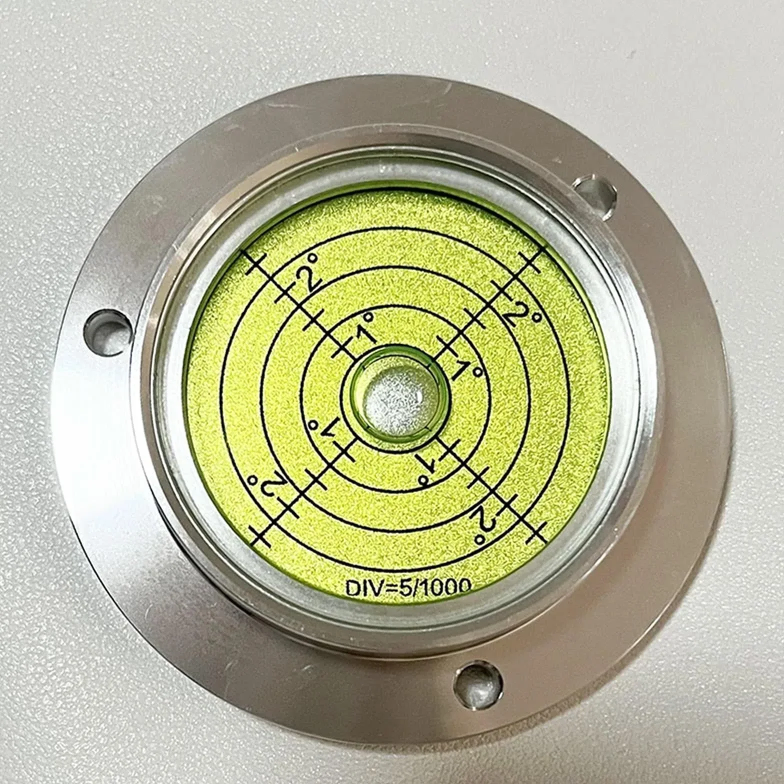 Haccury Uniwersalny metalowy wysokotemperaturowy okrągły bańka poziomica z podstawową średnicą 70mm narzędzie do poziomowania 1 szt | Haccury odporny na wysoką temperaturę uniwersalny okrągły metalowy bąbelek z podstawą średnica 7 (PCD55)