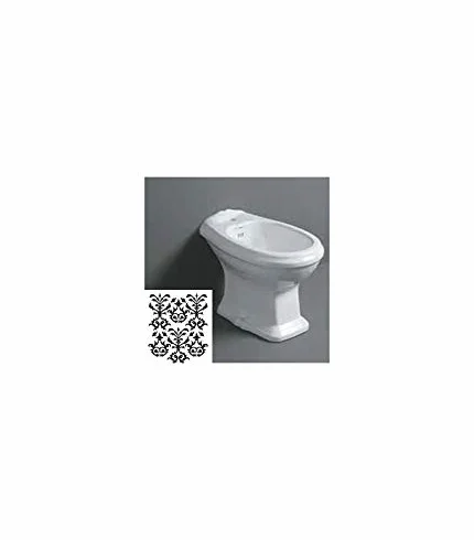 Simas - bidet bez krawędzi stojący ceramiczny arcade ar833, pojedynczy otwór 3 otwory, w magazynie
