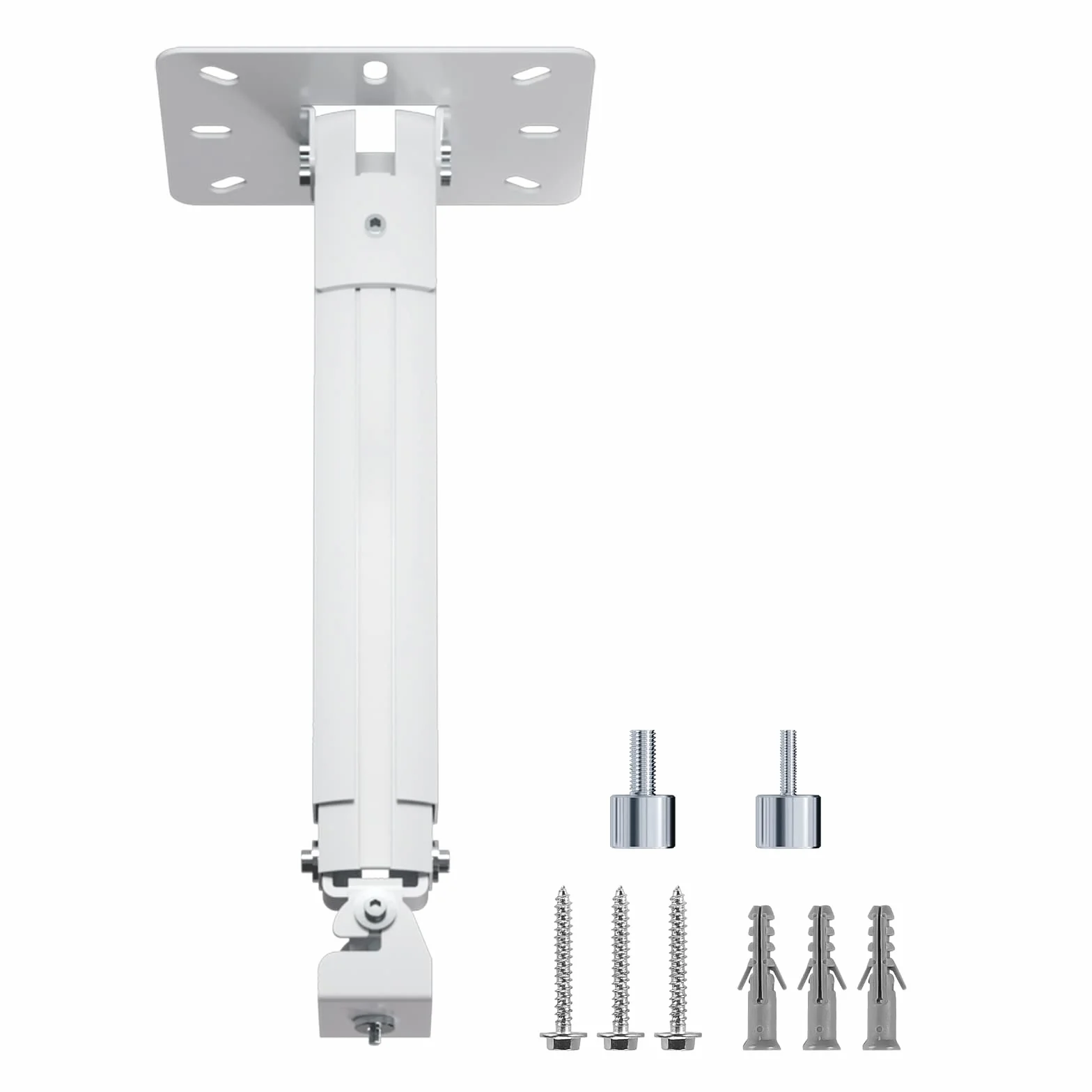 suptek Uchwyt sufitowy do rzutnika Rozszerzenie Mini-uchwyt sufitowy do projektora Regulowana uchwyt ścienny z adapterami gwintowanymi dla projektora, DVR-kamery, Max. 13,6kg (PR05MINI)