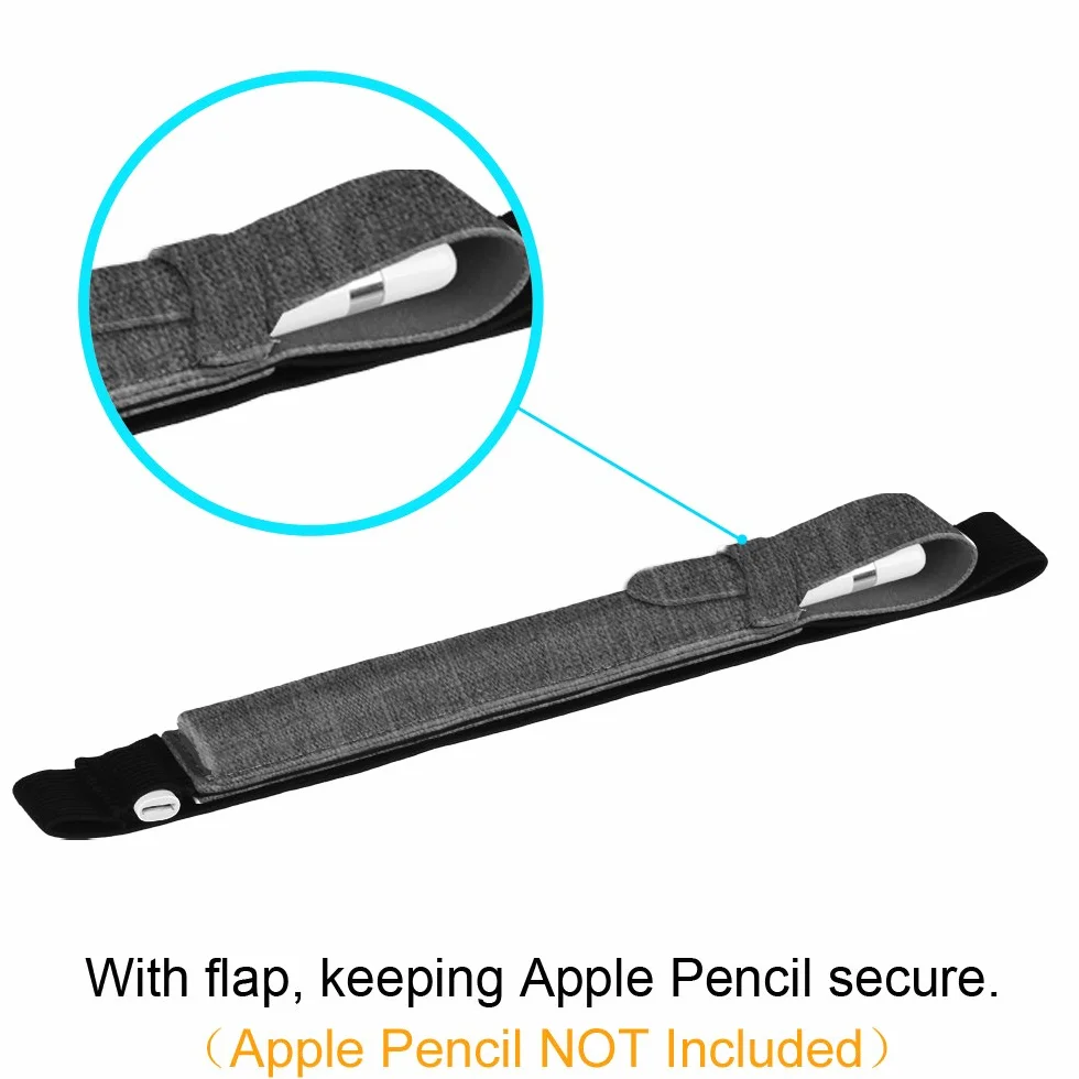 Fintie Uchwyt do Apple Pencil Pro/USB-C & Apple Pencil 1./2. Gen, etui ze sztucznej skóry z adapterem USB, ciemnoszary