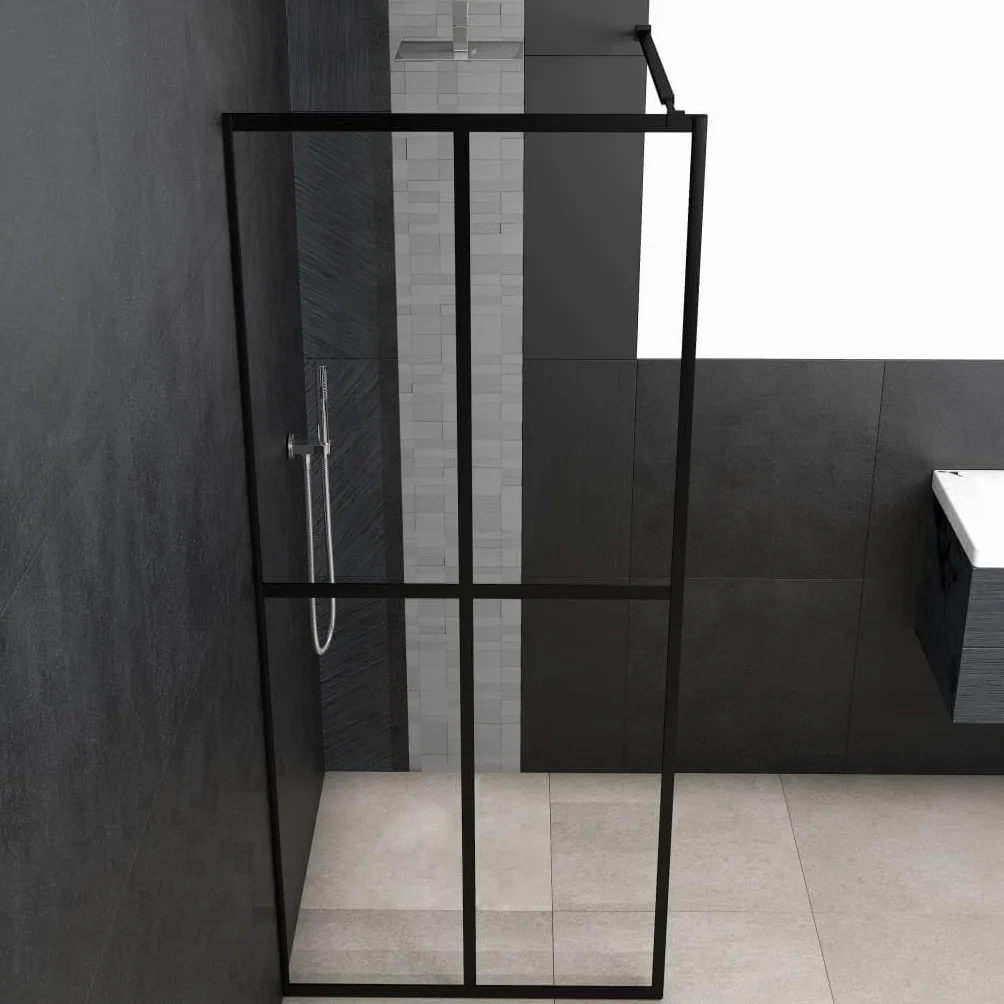 Fengshui Ścianka prysznicowa Walk-in prysznic 140 x 195 cm szkło przezroczyste | Szkło bezpieczne 5 mm, aluminiowa rama, regulowany profil, łatwe czyszczenie