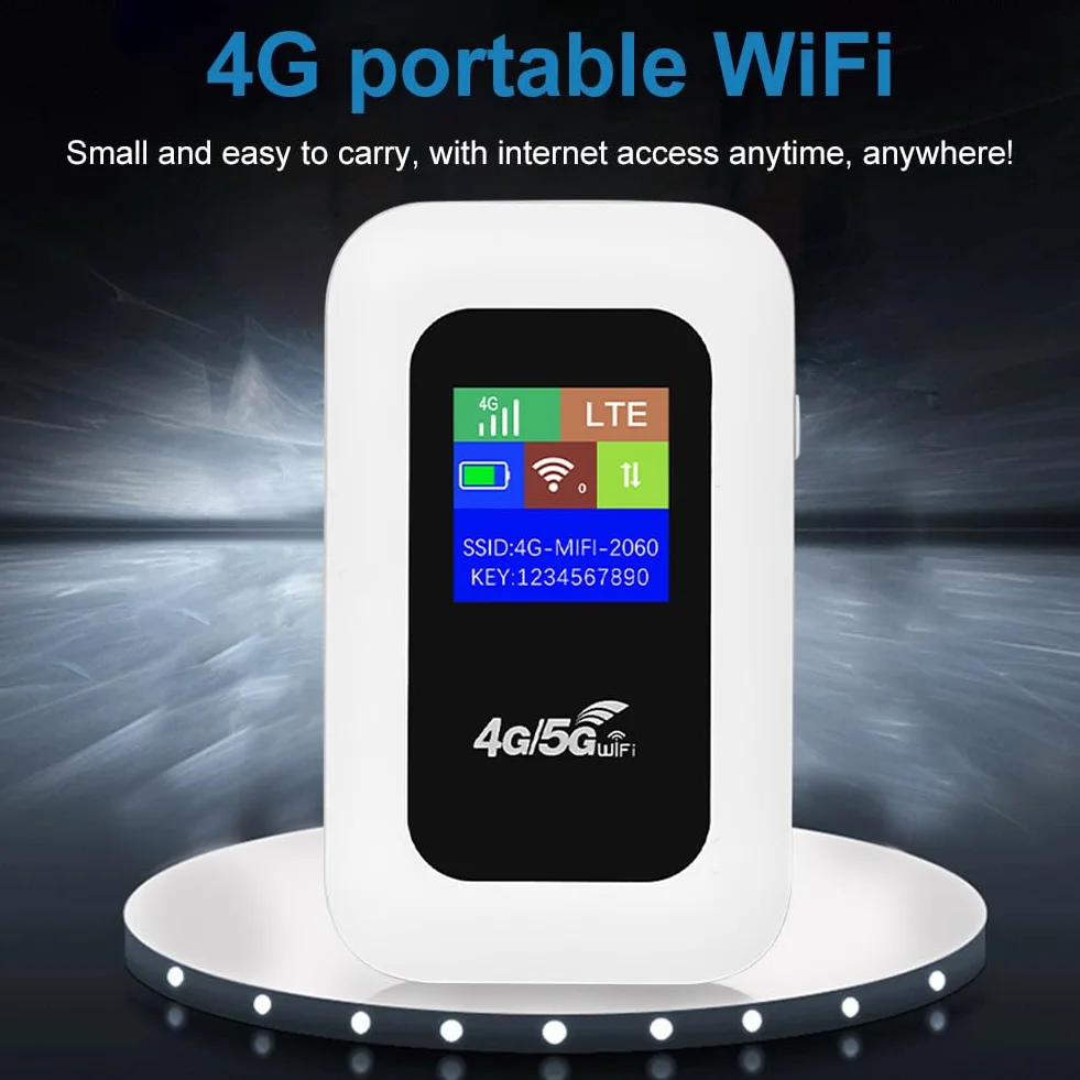 Router 4G LTE Przenośny Hotspot WiFi z gniazdami na kartę SIM