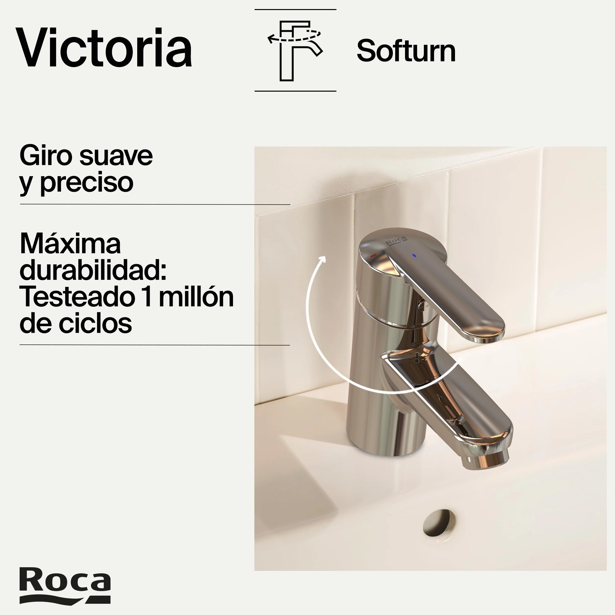 Roca 5 a3125 C00 chrom V2 deck montaż dźwignia mieszająca, z wysuwaną