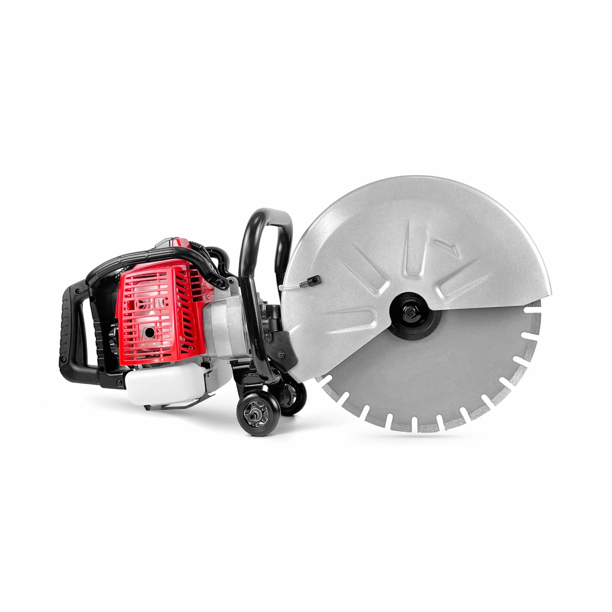 MSW spalinowa piła do betonu 65 ccm 3 kW 6500 obr./min, tarcze tnące do Ø 400 mm do głębokości cięcia 155 mm, zbiornik 1,6 l, lekka obudowa aluminiowa, maszyna do cięcia betonu