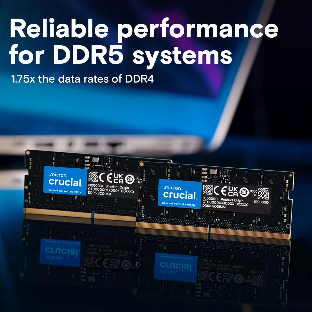 Crucial DDR5 32 GB Kit 2x16 GB SO DIMM 262 PIN