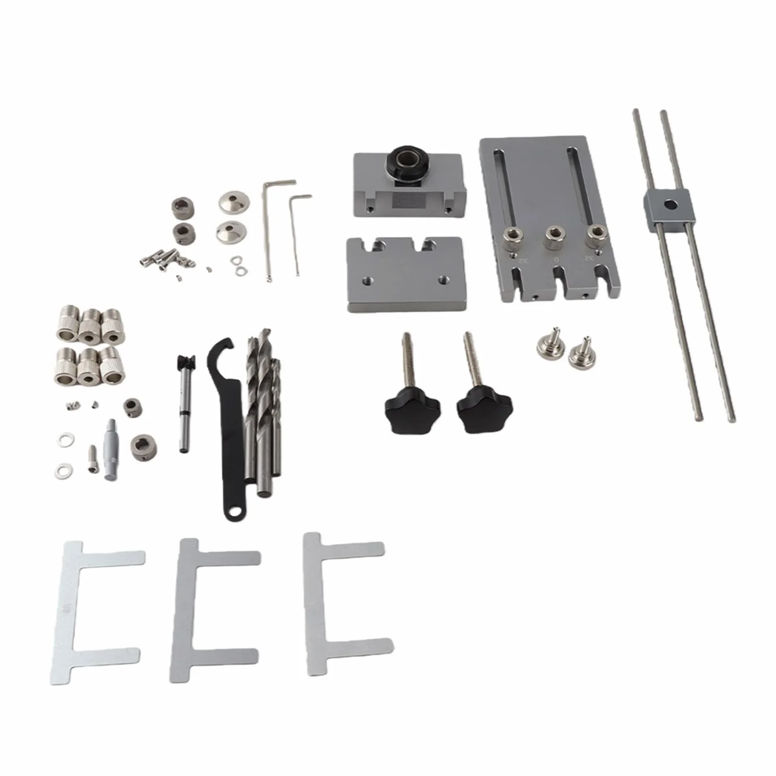 Dowel Jig kołkownica 3w1, na kołki 6 mm, 8 mm, 10 mm, 15 mm, obróbka drewna, samocentrująca prowadnica do szablonów kołkowych, zestaw prowadnic z akcesoriami, wysoka precyzja