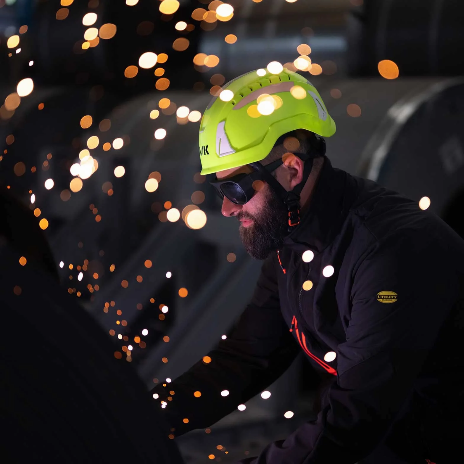 KASK Kask ochronny Primero Air Hi-Viz, kask budowlany, kask roboczy, pokrętło, 14 kanałów wentylacyjnych, odblaskowy, zgodny z EN397 i EN50365