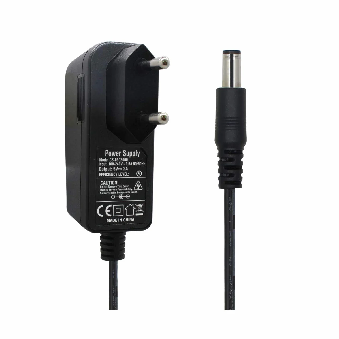 Zasilacz AC na DC 5V 2A 5,5 mm x 2,1 mm