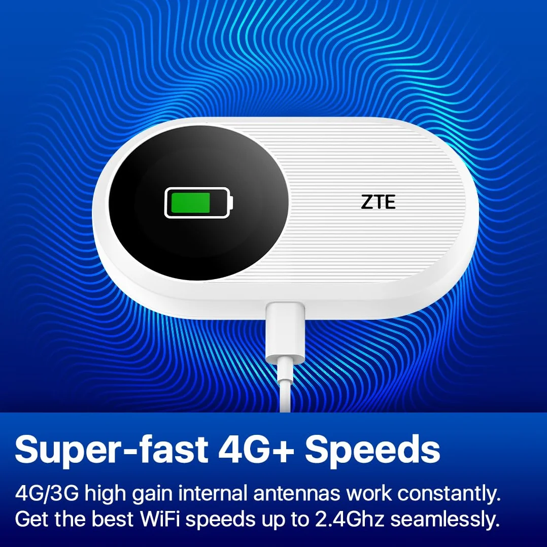 ZTE U10S Pro Router Wi-Fi 6 4G LTE 2,4 GHz 5 GHz Biały