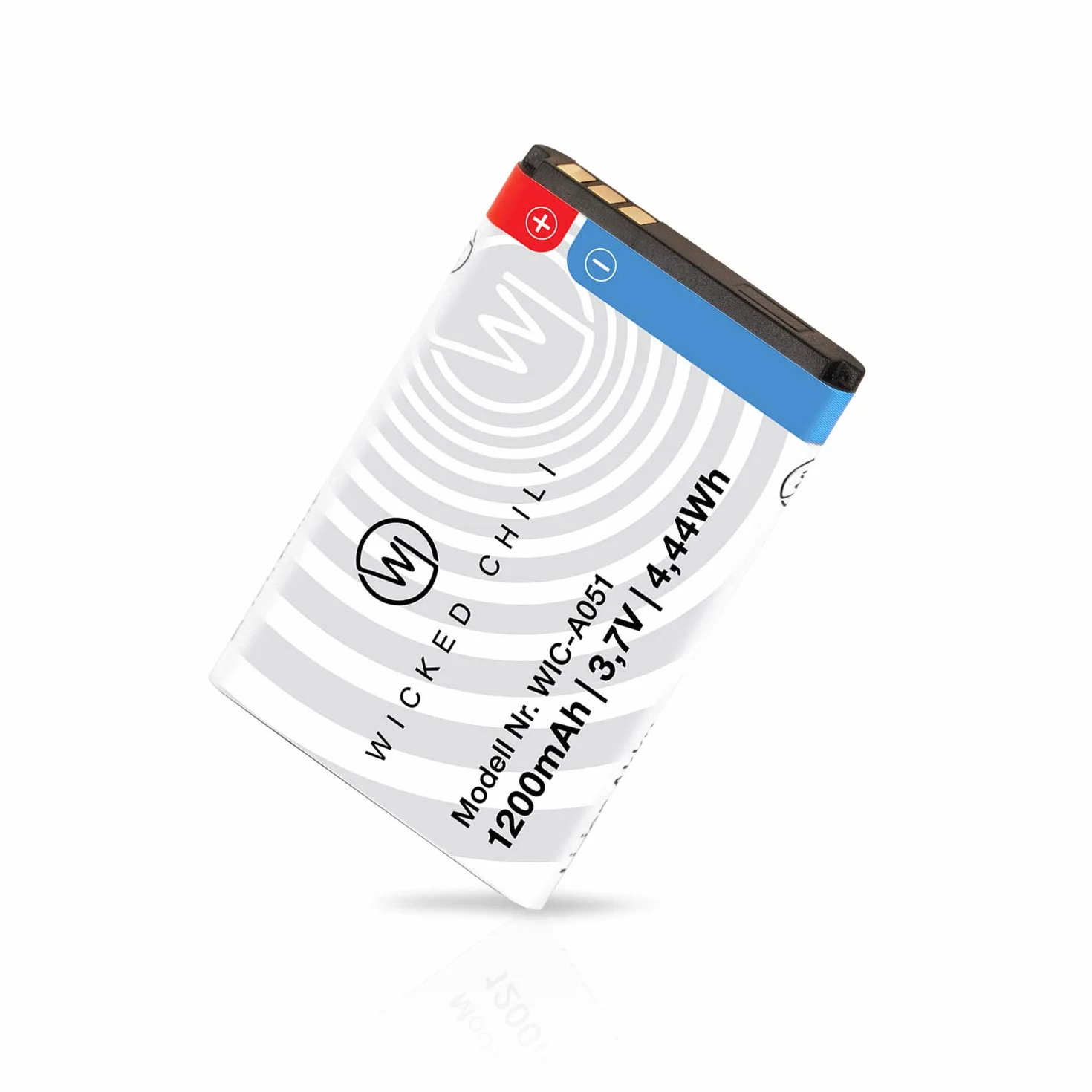 Wicked Chili Bateria zamienna (1200 mAh, BL-5C) np. kompatybilna z Nokia 1650, 2310, 2610, 3110, 3120, 5030, 5130, 6030, 6230, 6230i, 6555, 6600, 6680, 7610, C2, E50, N70, N70, 72, N91 (BL5C, duża