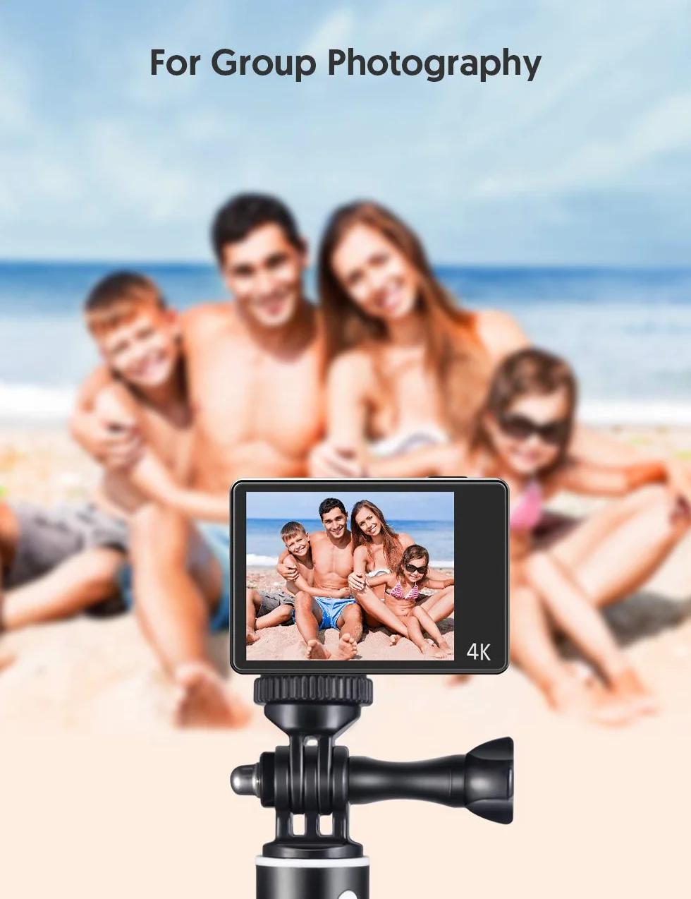 WOLFANG statyw do kamery Action Cam, kompatybilny z GoPro/DJI/Surfola/Apexcam