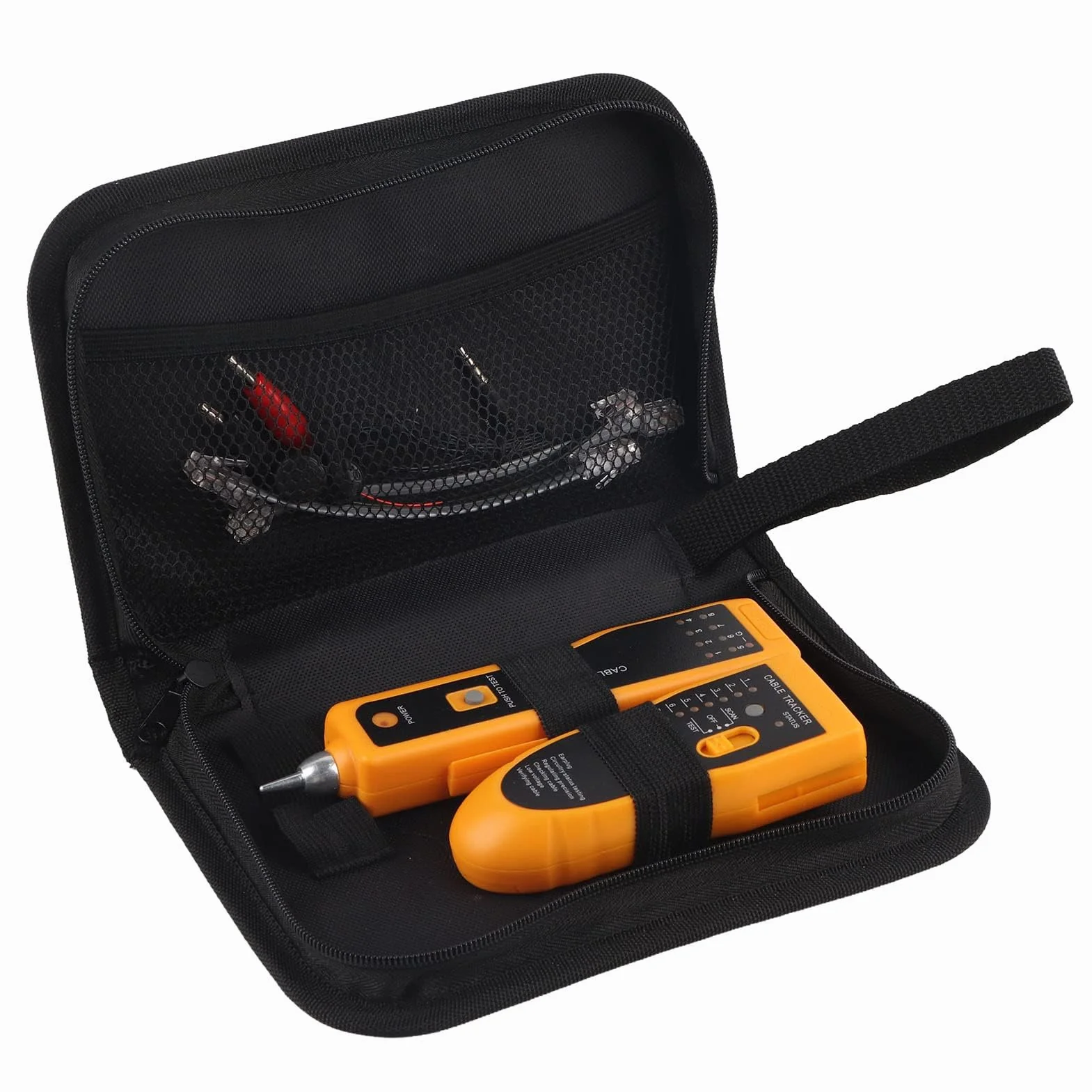 Wire Tracker Cable Tester Kabli Sieciowych, WireLine Finder Kabel Telefoniczny Ethernet LAN, Ręczny Tester Kabli Kablowych Drut Lisa i Psa