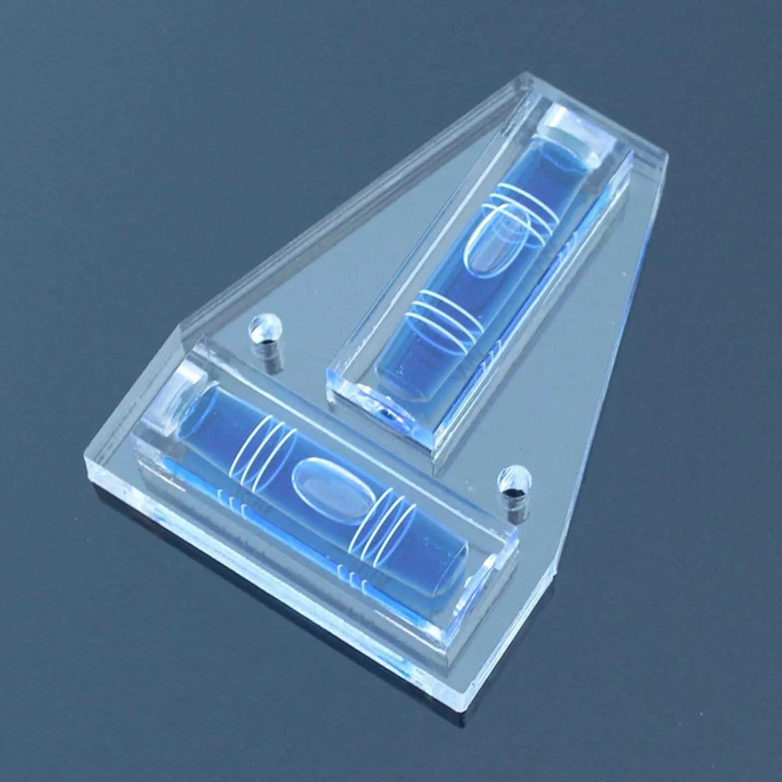 1 x akrylowa trójliniowa mini poziomica w kształcie litery T mała 85 x 64 x 15 mm | 1 x akrylowa trójliniowa mini poziomica w kształcie litery T mała 85 x 64 x 15 mm (zielona)