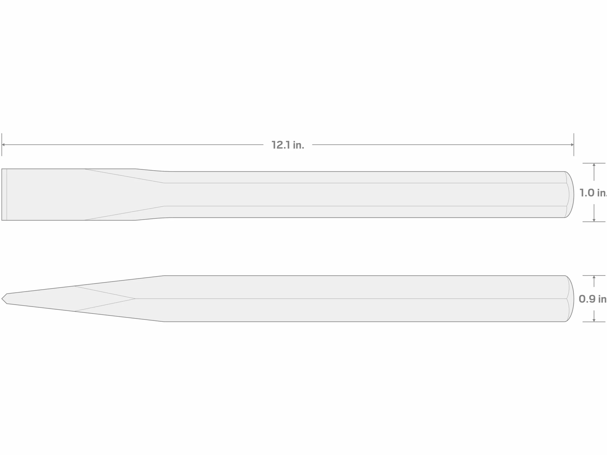 TEKTON 66209 długie dłuto na zimno 1 cal