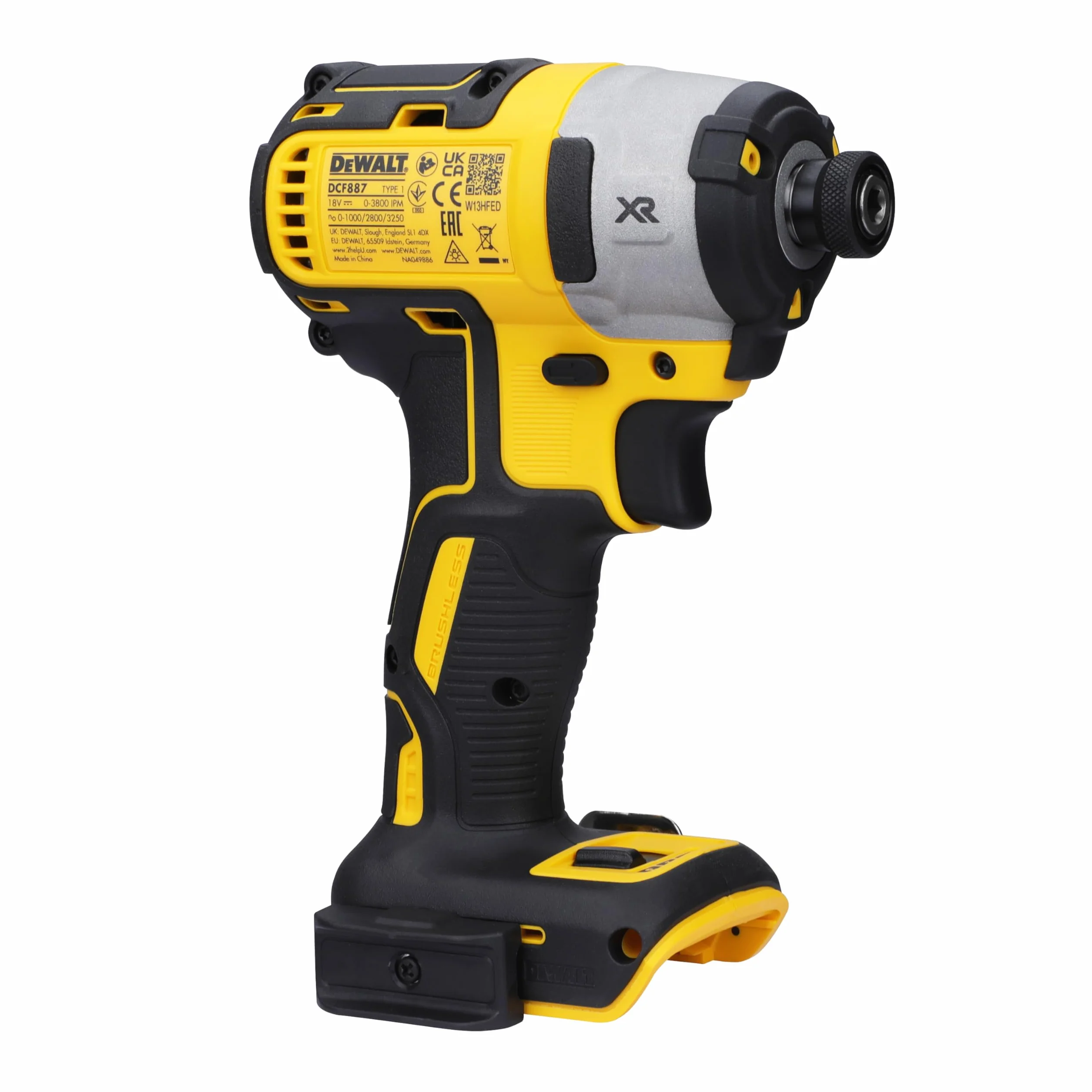DEWALT, Zakrętarka udarowa bezszczotkowa akumulatorowa 18V XR , DCF887N-XJ