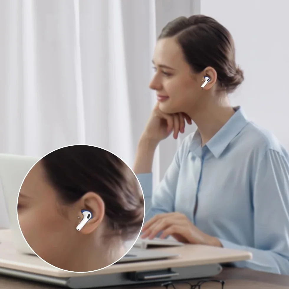 Końcówki douszne do Airpods 4, gumowe, 5 par