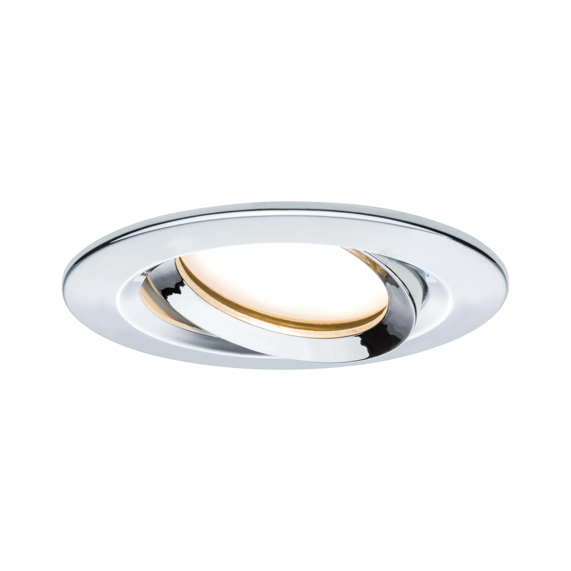 Paulmann 93684 Nova Plus LED oprawa do zabudowy, okrągła, wychylna, 3x6,8W, IP65, możliwość ściemniania, chrom, spot, aluminium, 2700K