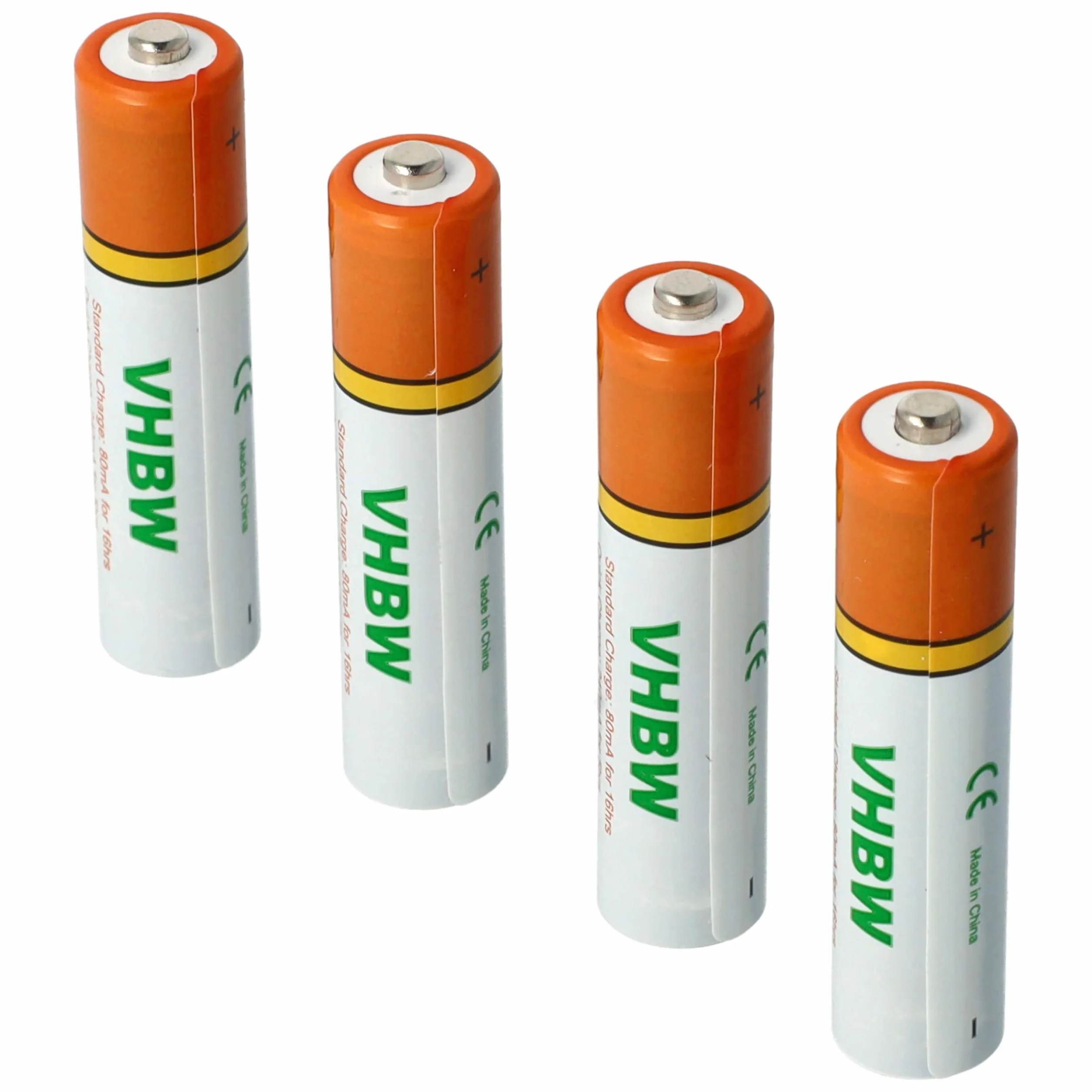 vhbw 4X Baterie AAA Micro kompatybilny z Yealink W52P bezprzewodowy telefon stacjonarny (800mAh, 1,2V, NiMH)