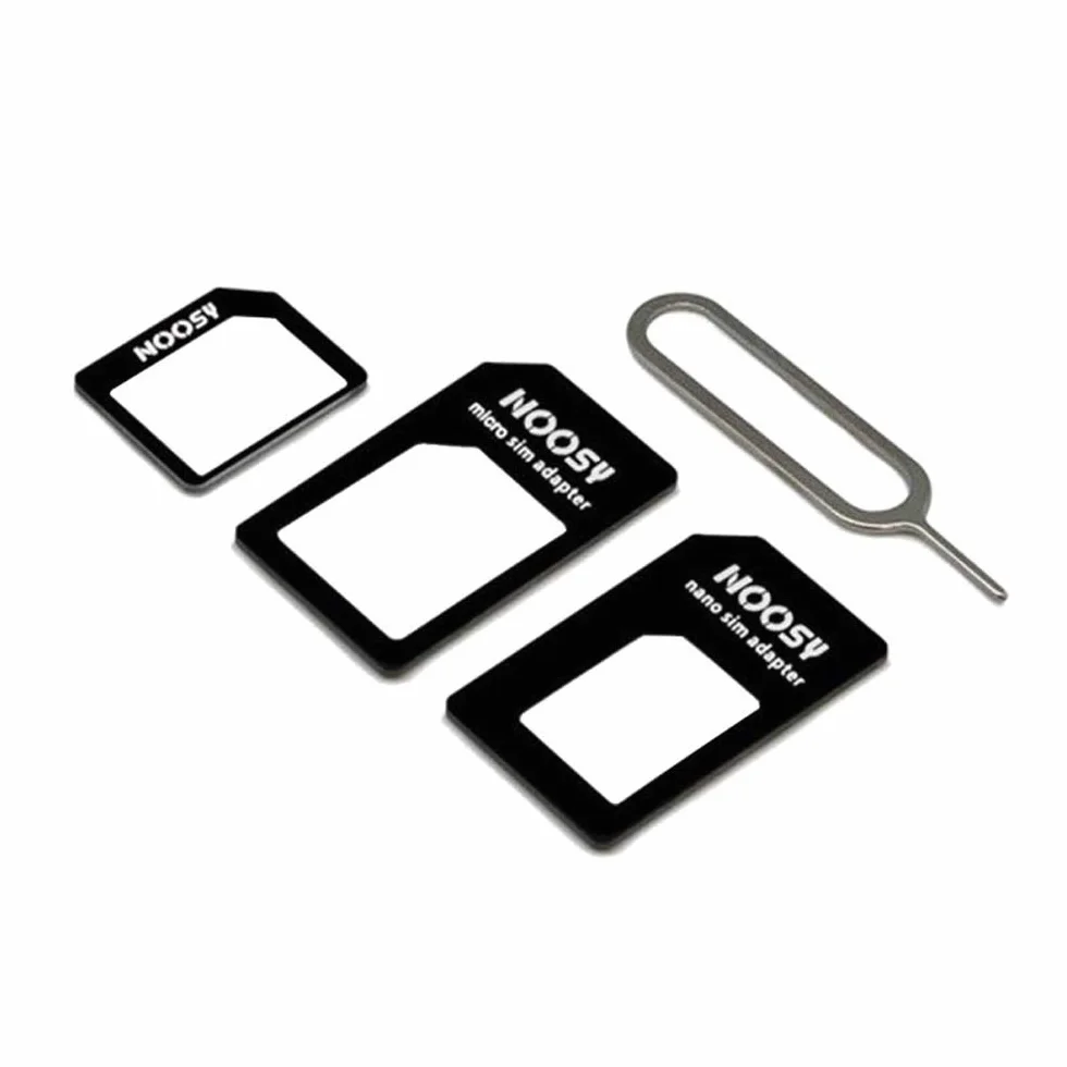 MMOBIEL Uniwersalny obcinacz do kart SIM, kompatybilny z iPhone Samsung Sony Huawei Motorola, 3 adaptery SIM + pin