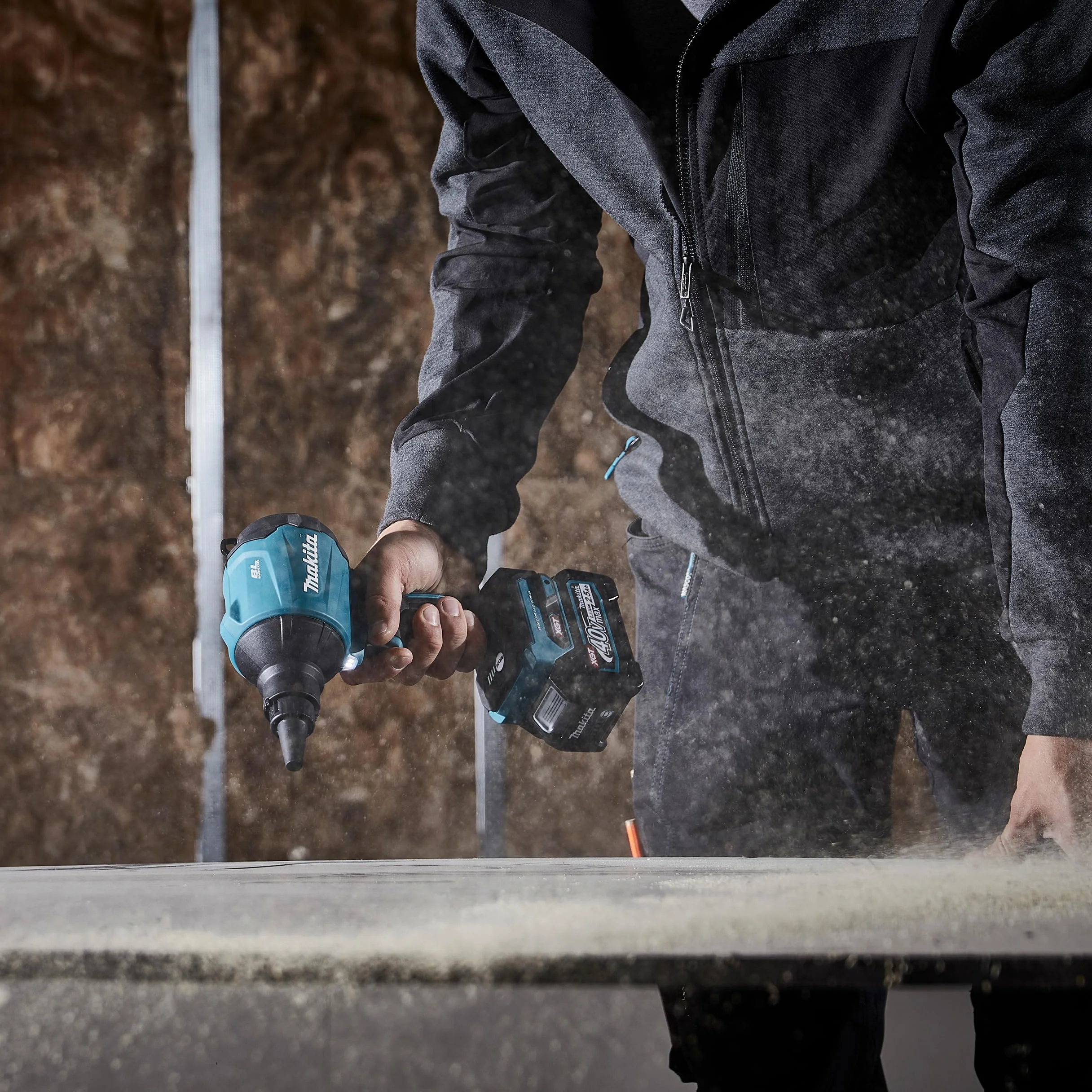 Makita AS001GZ 40V Max Li-ion XGT bezszczotkowa dmuchawa kurzu, baterie i ładowarki nie są dołączone
