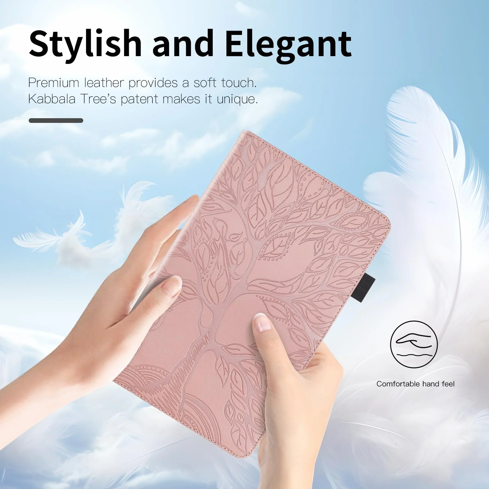 Etui na Xiaomi Pad 8/Pad 8 Pro 2025 11,2 cala, pokrowiec ze skóry PU z uchwytem na długopis, różowe złoto