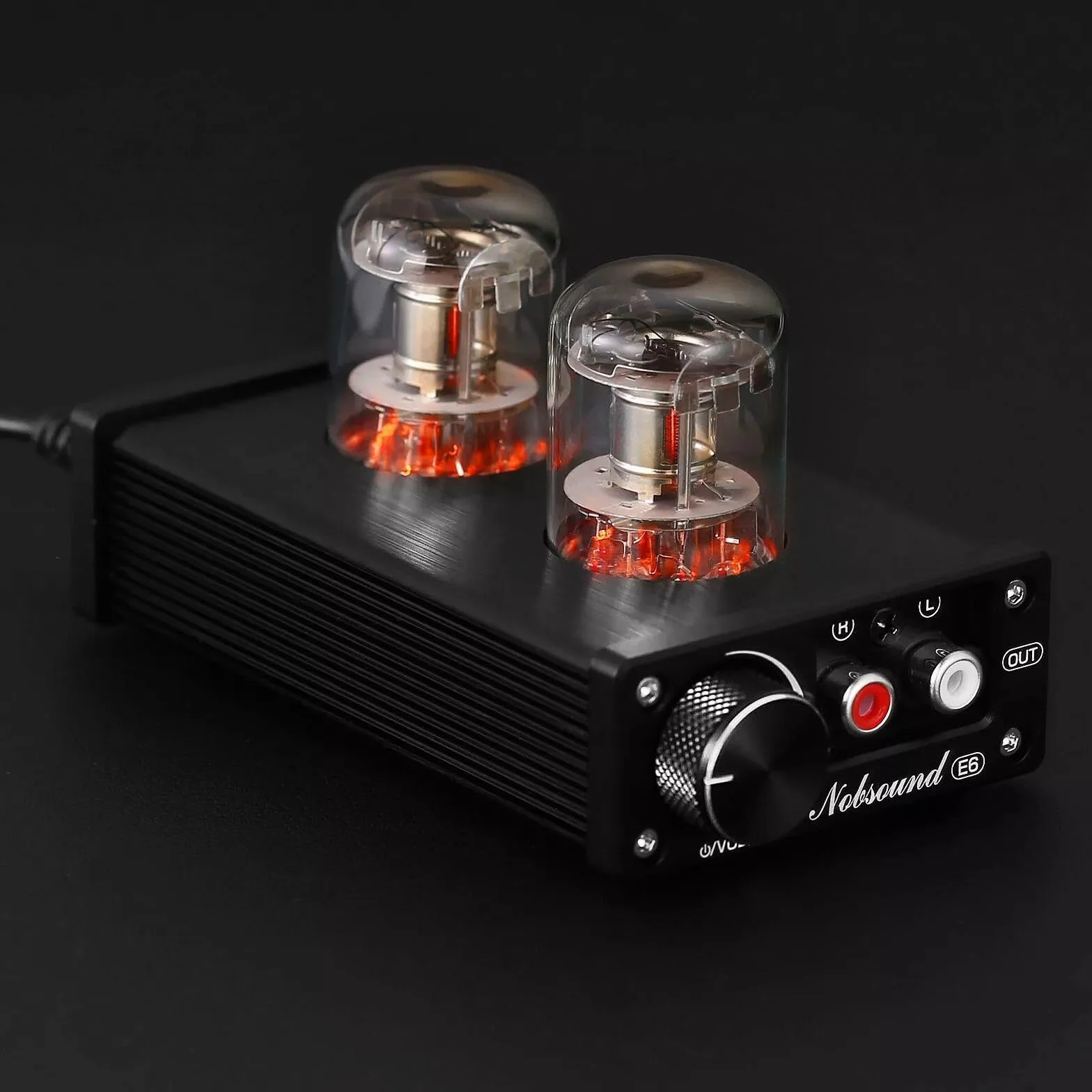 Nobsound E6 klasa A przedwzmacniacz rurowy bezpośrednio ogrzewany rurka stereo audio przedwzmacniacz biurkowy z regulacją głośności