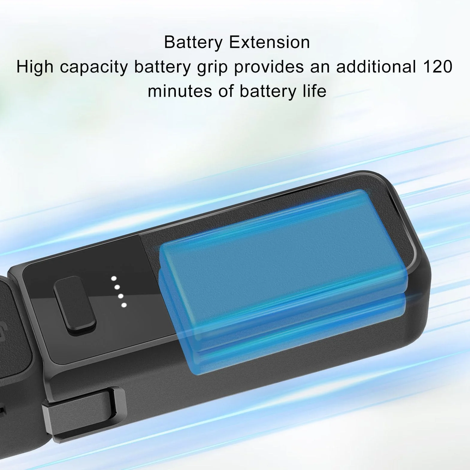 Uchwyt Baterii do Pocket 3, 2800 mAh Power Bank z Gwintem 1/4 Cala