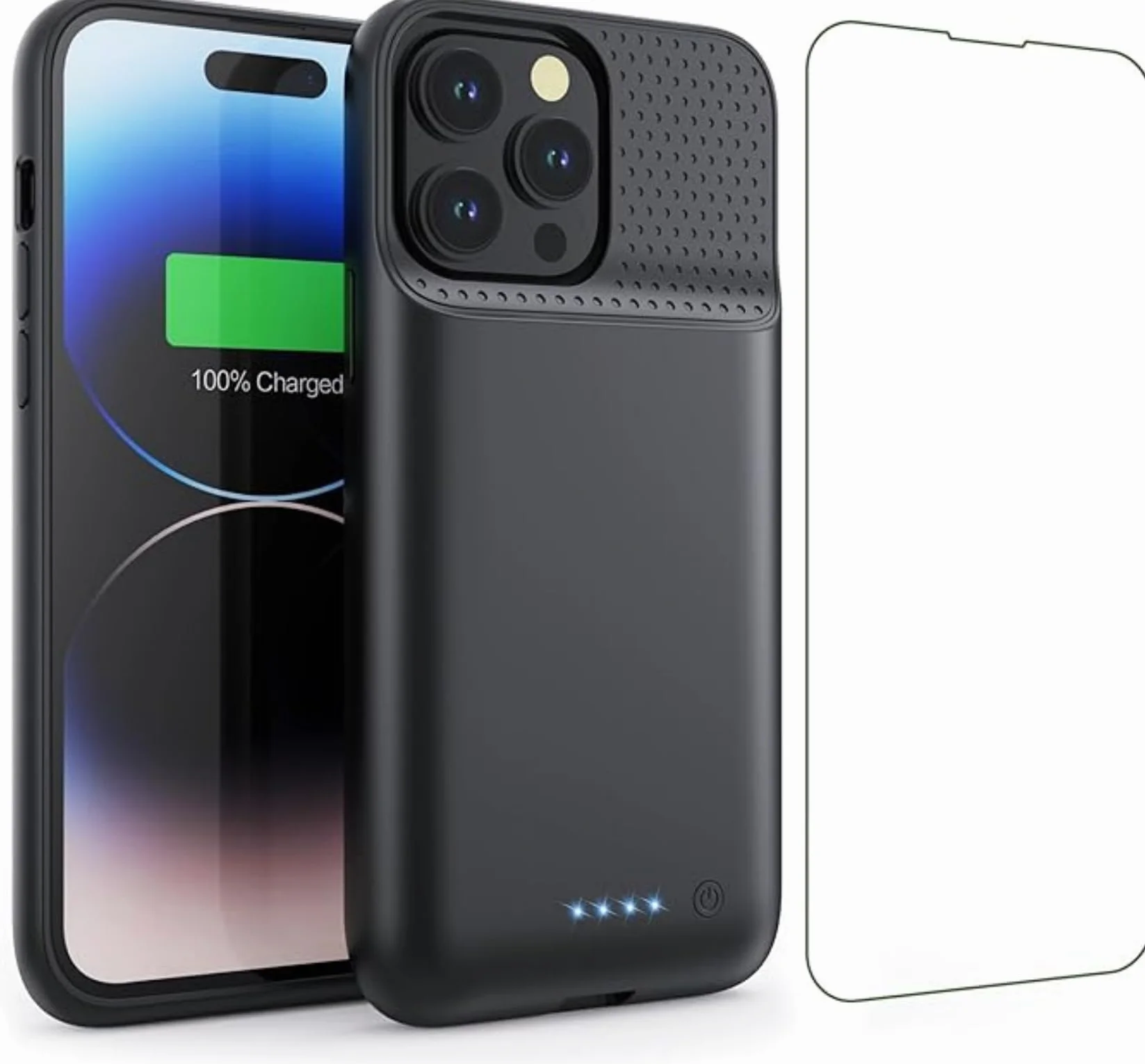 Etui na baterię do iPhone 14 Plus/14 Pro Max/13 Pro Max, 8600 mAh, etui do ładowania, dodatkowy akumulator, zdejmowany przenośny pokrowiec na telefon komórkowy, powerbank, etui do iPhone 13