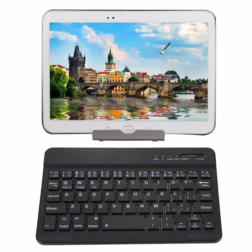 Elprico Mini klawiatura Bluetooth bezprzewodowa ze stopu aluminium 7-8 cali do Android iOS