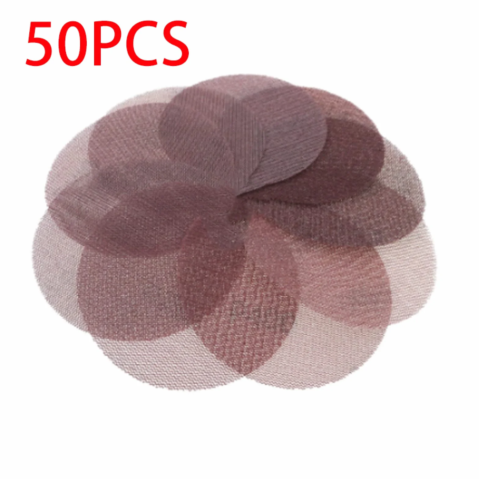 Siatkowe tarcze ścierne z rzepem, 50 szt., papier ścierny bezpyłowy, 5 cali, 125 mm, siatkowa tkanina, tarcza ścierna, do szlifowania na sucho, gradacja 80 600(400#)