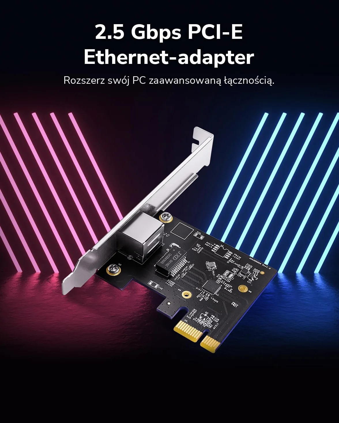 Cudy PE25 karta sieciowa PCI Express 2,5 Gb/s PCIe 2,5 GBase-T RTL8125