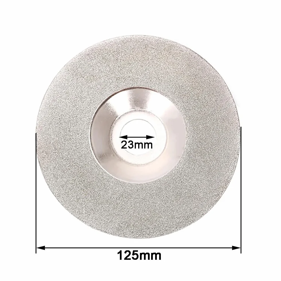 Diamentowe brzeszczoty do pił, 125 mm 150# Tarcza szlifierska w kształcie misy do ceramiki szklanej Jade, tarcze szlifierskie szlifierek