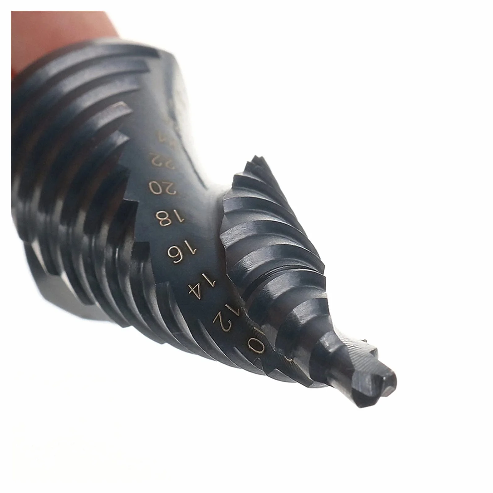 Wiercenie stopniowe bity 3 zestawy 4-12/20/32mm HSS powlekane azotem spiralne wiertła stopniowe do metalu otwornica trójkątny chwyt