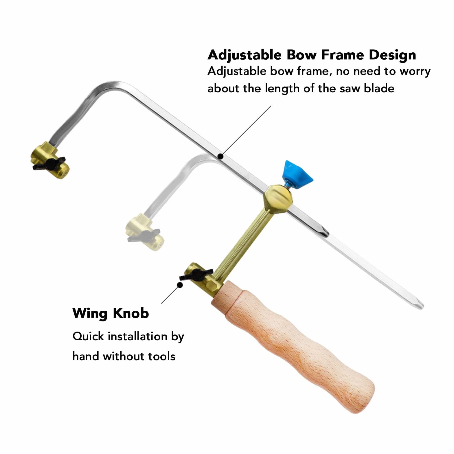 Coping Saw Mini Piła Drutowa Jubilerzy Piła łukowa Fret Cutter Piła Grawerowanie Piła