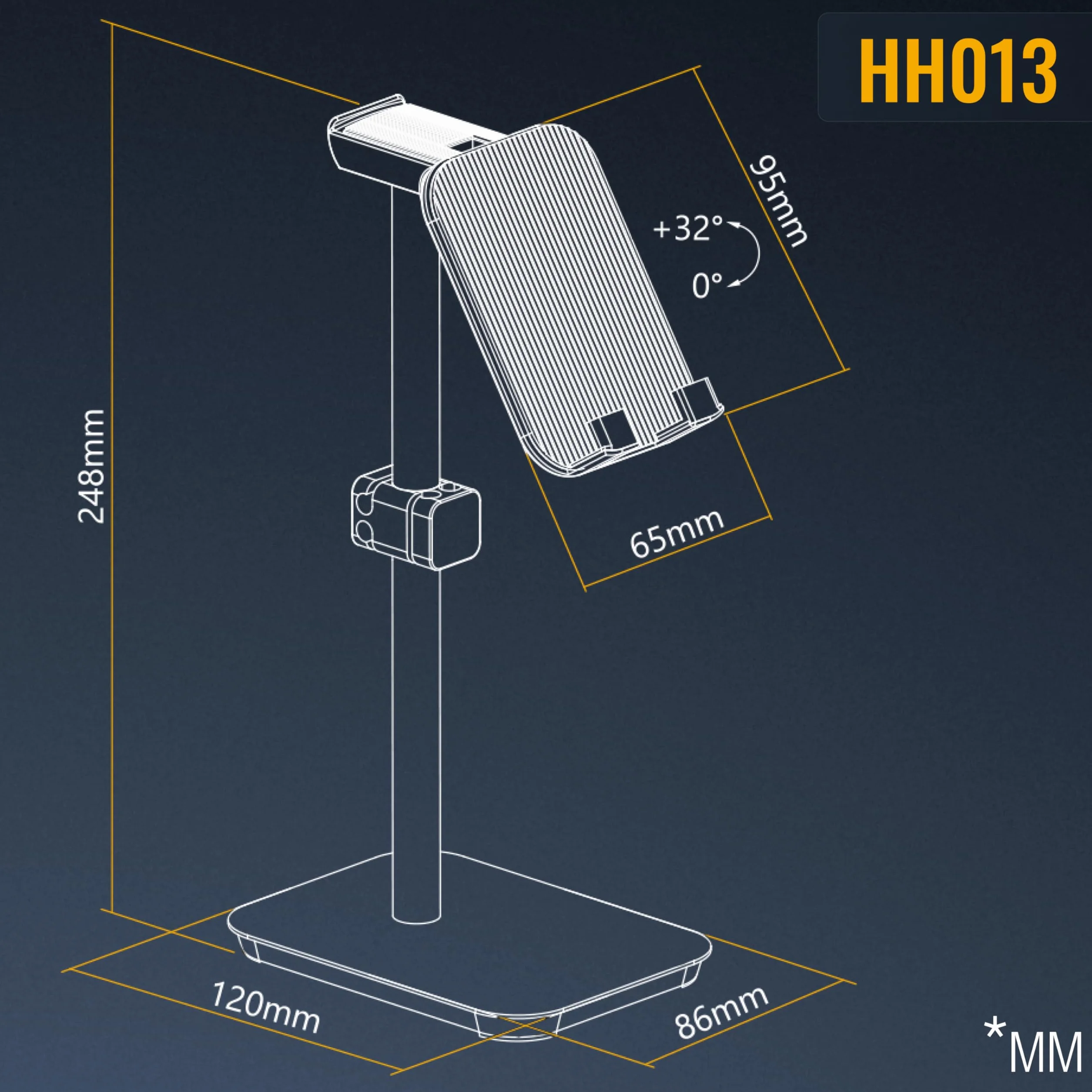 RICOO HH013 Uchwyt na Słuchawki i Telefon Stojak Wielofunkcyjny