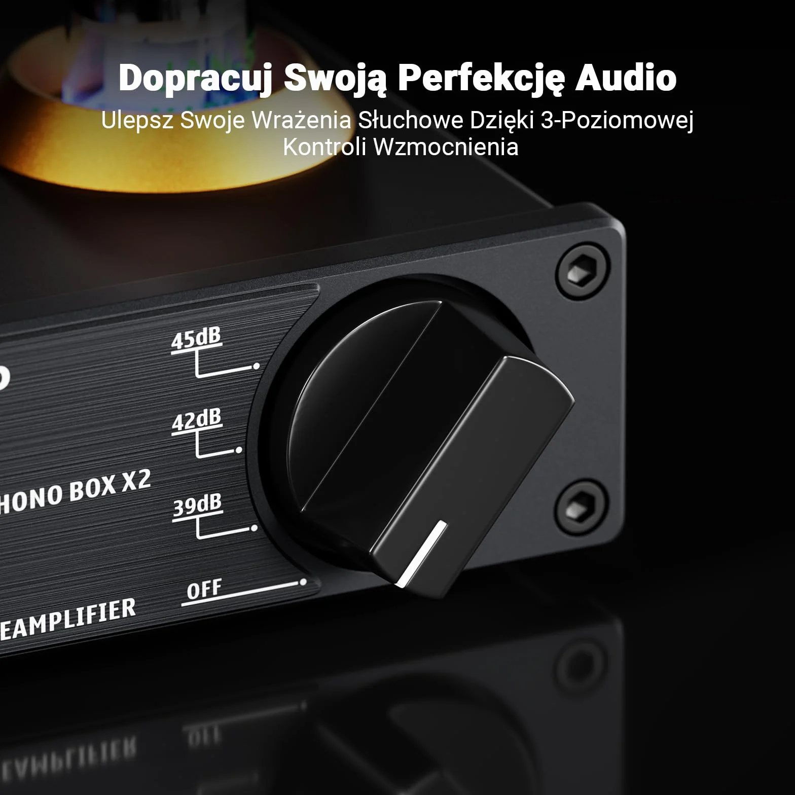 Fosi Audio BOX X2 Przedwzmacniacz Gramofonowy MM Hi-Fi 12V