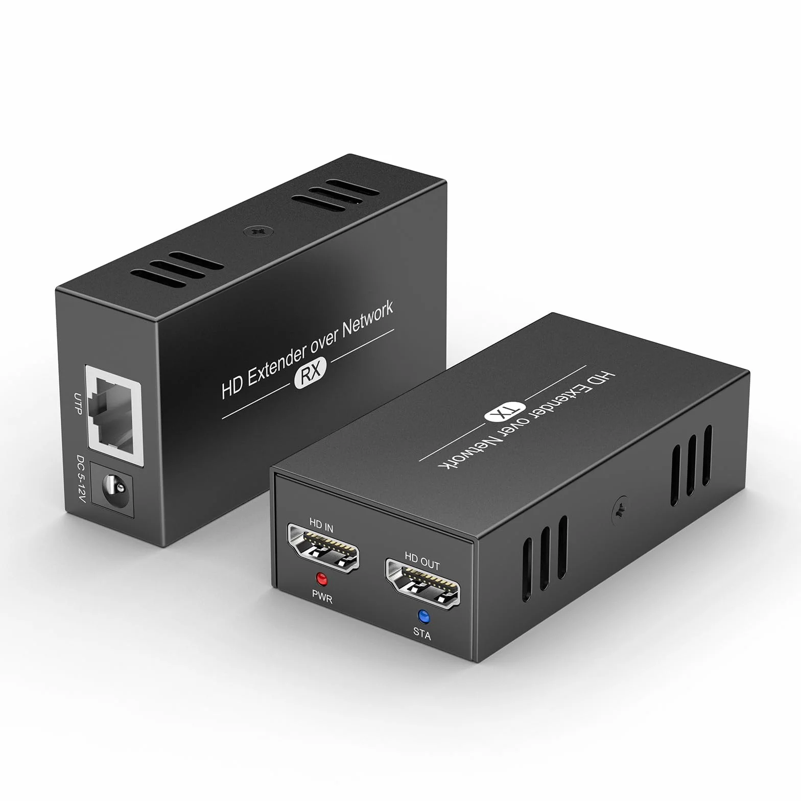 Przedłużacz HDMI o IP, 150 m/492 ft 1080P przez kabel Cat5e/6/7/8, transport 1 do wielokrotnego z lokalnym Loopout, EDID RJ45 Plug & Play