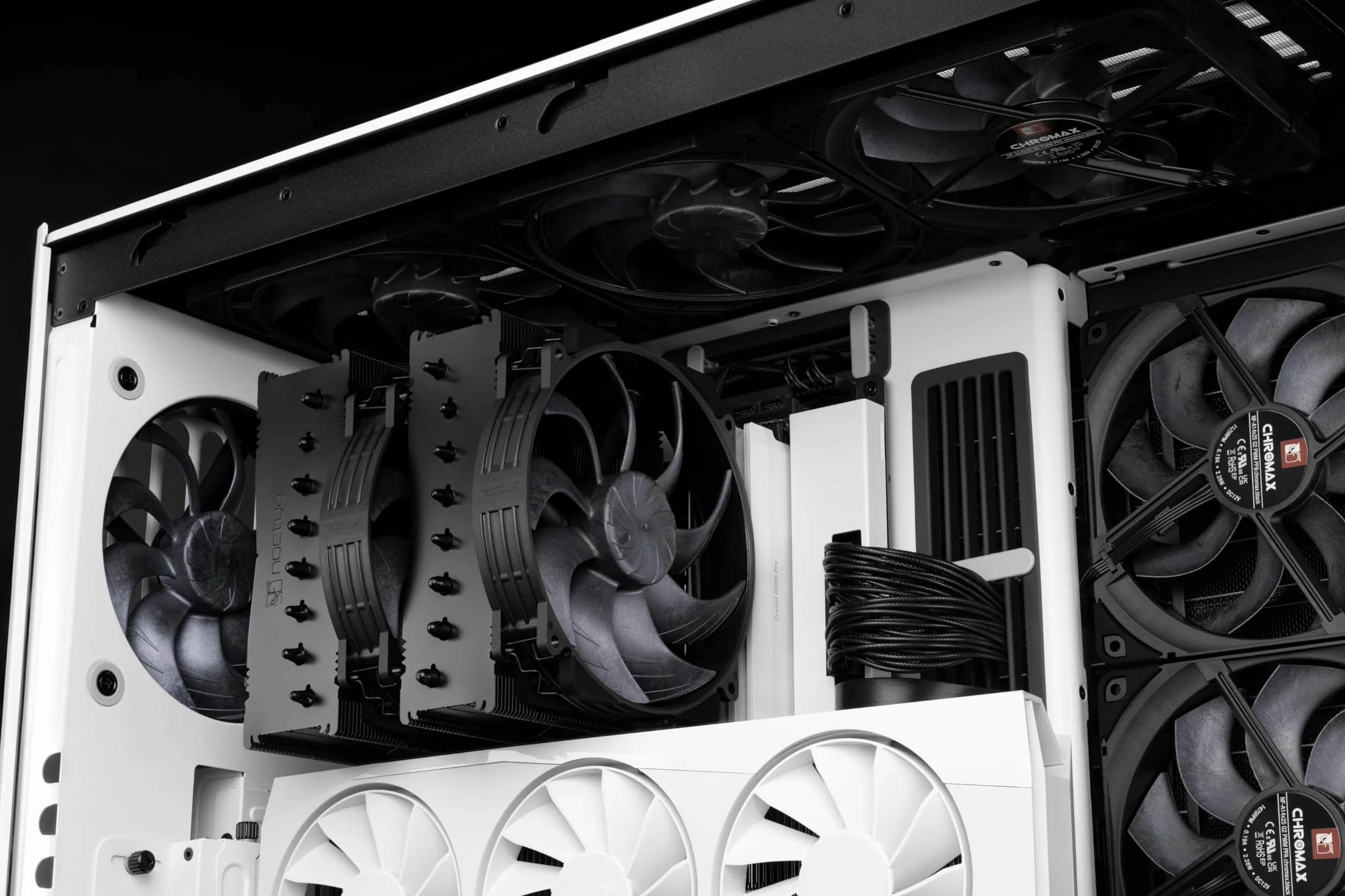 Noctua NH-D15 G2 chromax.black – Wysokiej Klasy Cooler CPU Typu Dual-Tower dla AMD AM5/AM4 i Intel LGA1851/LGA1700/LGA1200 (Czarny)