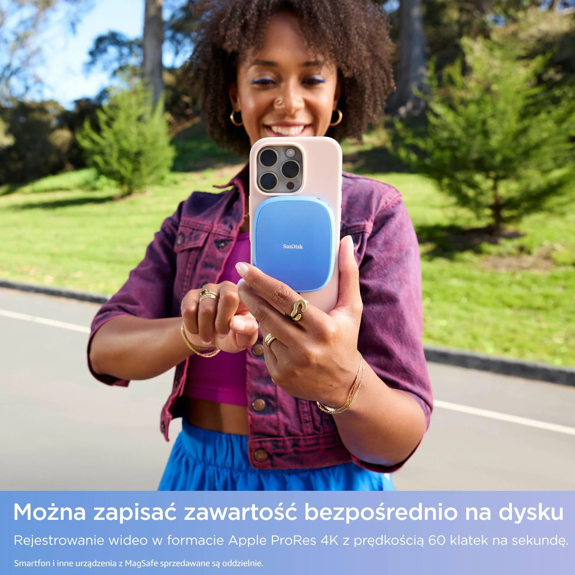 SanDisk Creator Dysk SSD 2 TB MagSafe 1000 MB/s Adobe Creative Cloud