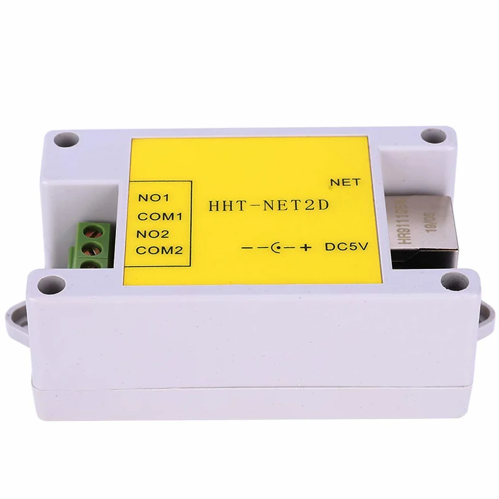 Moduł przekaźnika sieciowego IP Niezawodny 2-kanałowy kontroler przekaźnika sieciowego IP Ethernet Moduł zdalnego sterowania Watchdog do inteligentnego sterowania domem DC5V